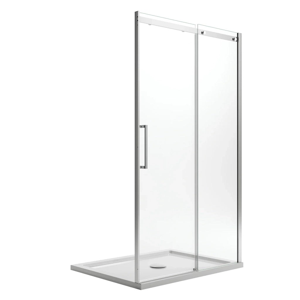 Porta Doccia 150CM H200 Vetro Trasparente 8mm Versione Destra con Easy-Clean mod. Prime