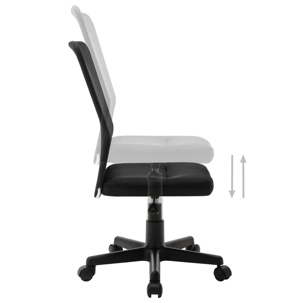 Sedia da Ufficio | Sedia da Gaming Nera 44x52x100 cm in Tessuto a Rete