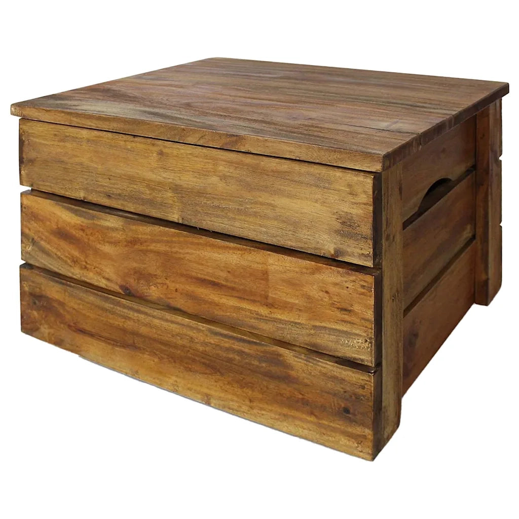 Set di Casse Portaoggetti 2 pz in Legno Massello di Mogano CFW4150093