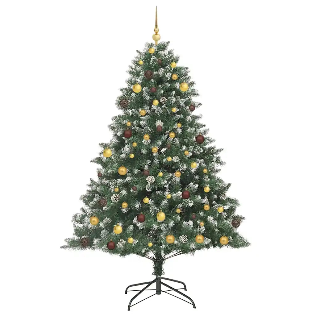 Albero di Natale artificiale con 300 LED Verde 210 cm 3395242