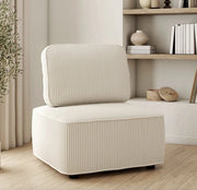 Banca e divano in corda in pelle beige - Design Moderno - Costruzione Sostenibile - Finitura Lussuosa - Interiore Eterno - Adatto al Uso Giornaliero