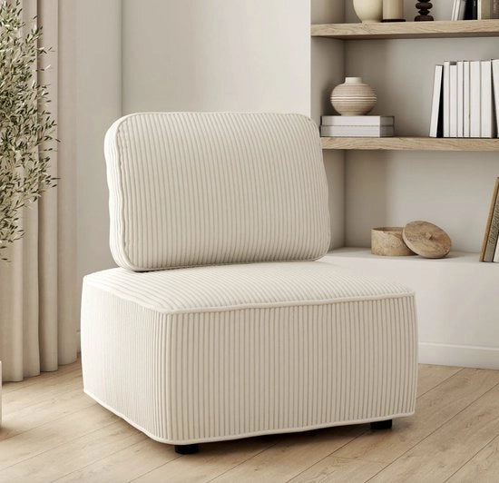 Banca e divano in corda in pelle beige - Design Moderno - Costruzione Sostenibile - Finitura Lussuosa - Interiore Eterno - Adatto al Uso Giornaliero