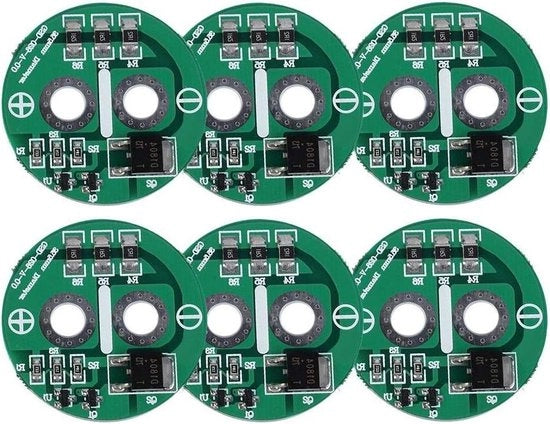 6 pezzi condensatore super Farad 2.5V con modulo di protezione - piastra di protezione - pannello di protezione supercondensatore.