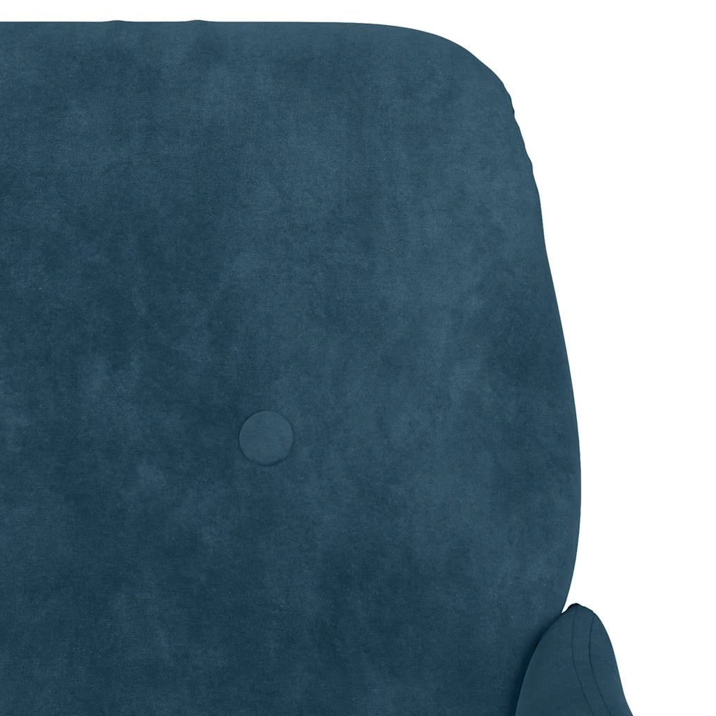 Panca Blu 108x79x79 cm in Velluto CFW4650562