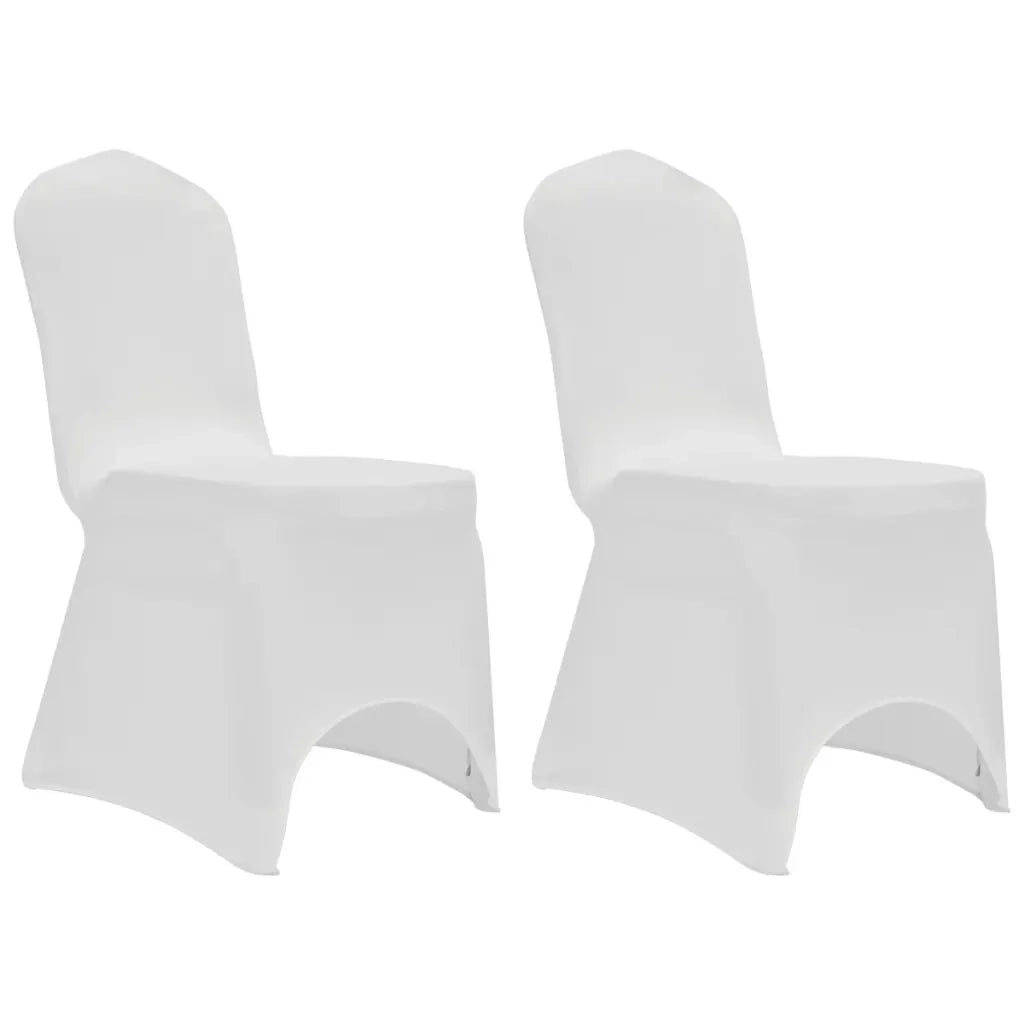 Coprisedie in Tessuto Elasticizzato Bianco 12 pz CFW2983031