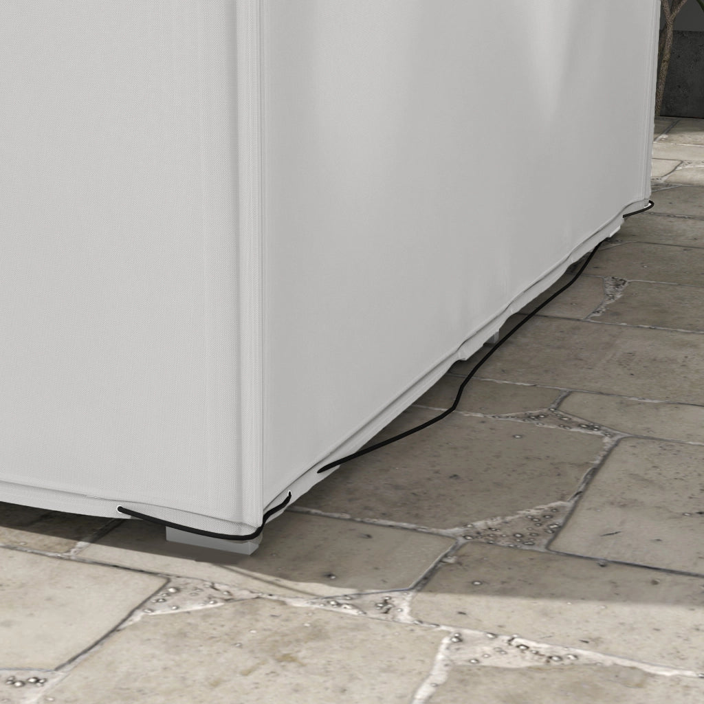 Copertura Giardino Invernale Impermeabile Anti-UV ¨C zephmum ¨C Grigio 600D Oxford 210x140x80 cm