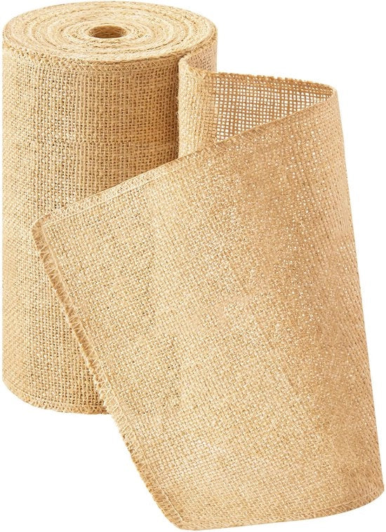Telaio per tavolo in juta, 30cm x 20m, tessuto ecologo in materiale naturale - rigidità naturale per matrimoni, feste di campagna, comunioni, decorazione rustica di tavolo