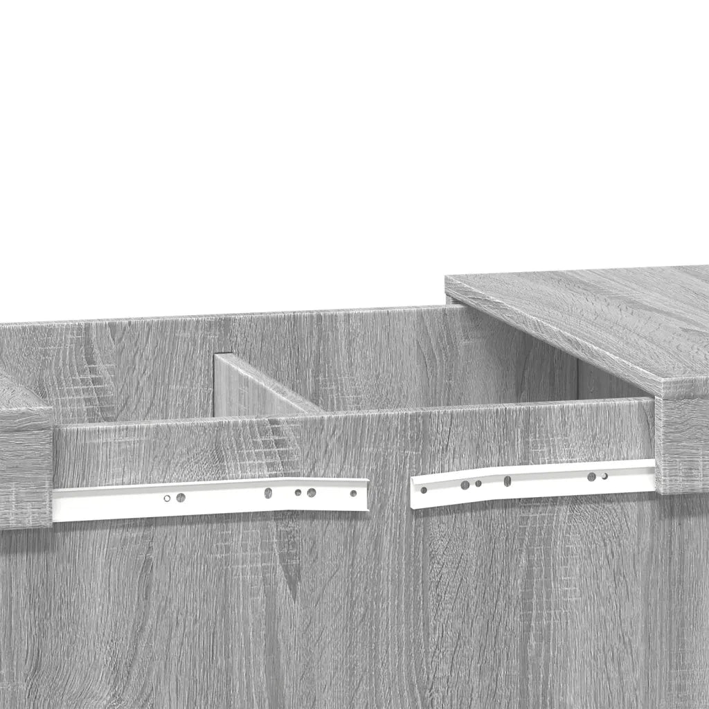 Tavolino da Salotto Grigio Sonoma 80x55x40 cm Legno Multistrato 840868