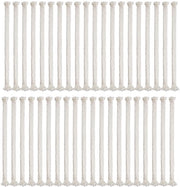 Lont per Oliolampada 8 mm - 40 pezzi - Lont per Riserva per Lampade a Olio - Accendino per Giardino - Lint per Accendino - Tagliente - Durata di Accensione Lunga - Docht