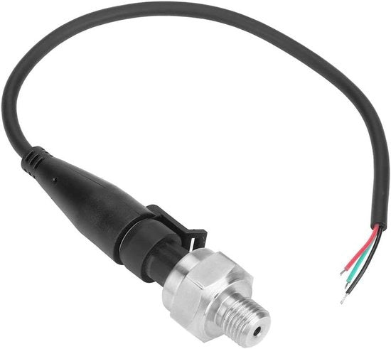 Sensore di Pressione in Acciaio Inossidabile G1/4 "Uscita 5V 05-45V/0-5V Trasmettitore di Pressione Sensore di Ingresso per Olio, Carburante, Gas, Aria, Acqua (0-30PSI)