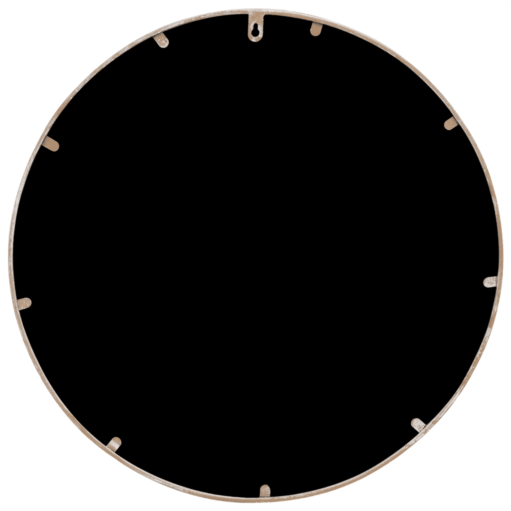 Specchio Sabbia 40x2,5 cm Rotondo in Ferro per Uso Interno