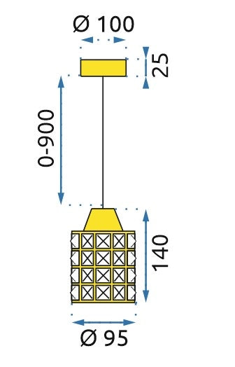 Lampada Gold APP724-1CP