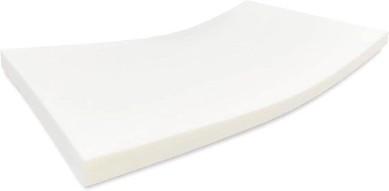 Matras di schiuma fredda - Matras per caravan - Dormire comodamente - Materiale ipoallergenico - 75 x 190 cm - Bianco