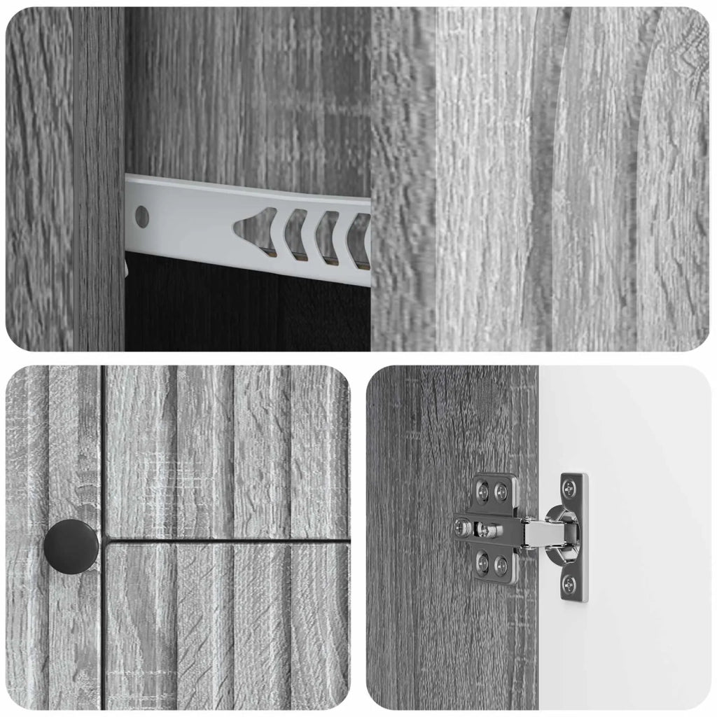 Mobile TV Grigio Sonoma 89 x 34,5 x 60 cm Legno ingegnerizzato 894201