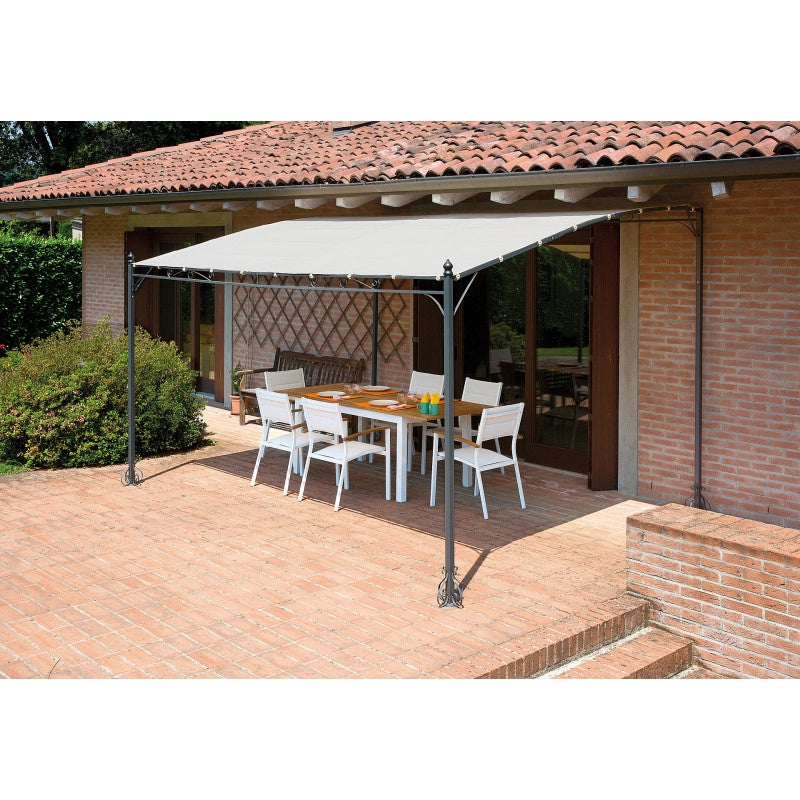 Pergola a parete MOIA Kansas 4x3 mt