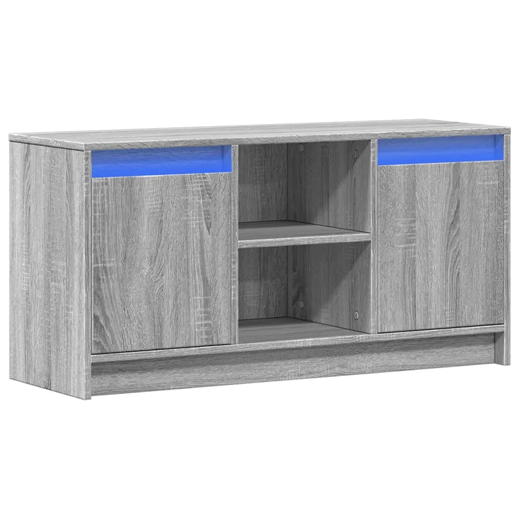 Mobile TV | Armadietto TV | Mobile Porta TV con LED Grigio Sonoma 100x34x50cm in Truciolato
