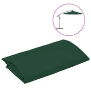 Telo di Ricambio per Ombrellone Bianco Verde 350 cm cod mxl 63969