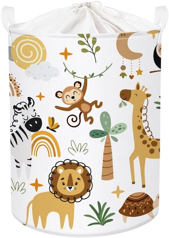 Cassa di Stoccaggio Opportuna con Coperchio e Cassetto per Bambini, Modello Opvougbile, Dimensioni 36 * 45 cm, Colore Miele