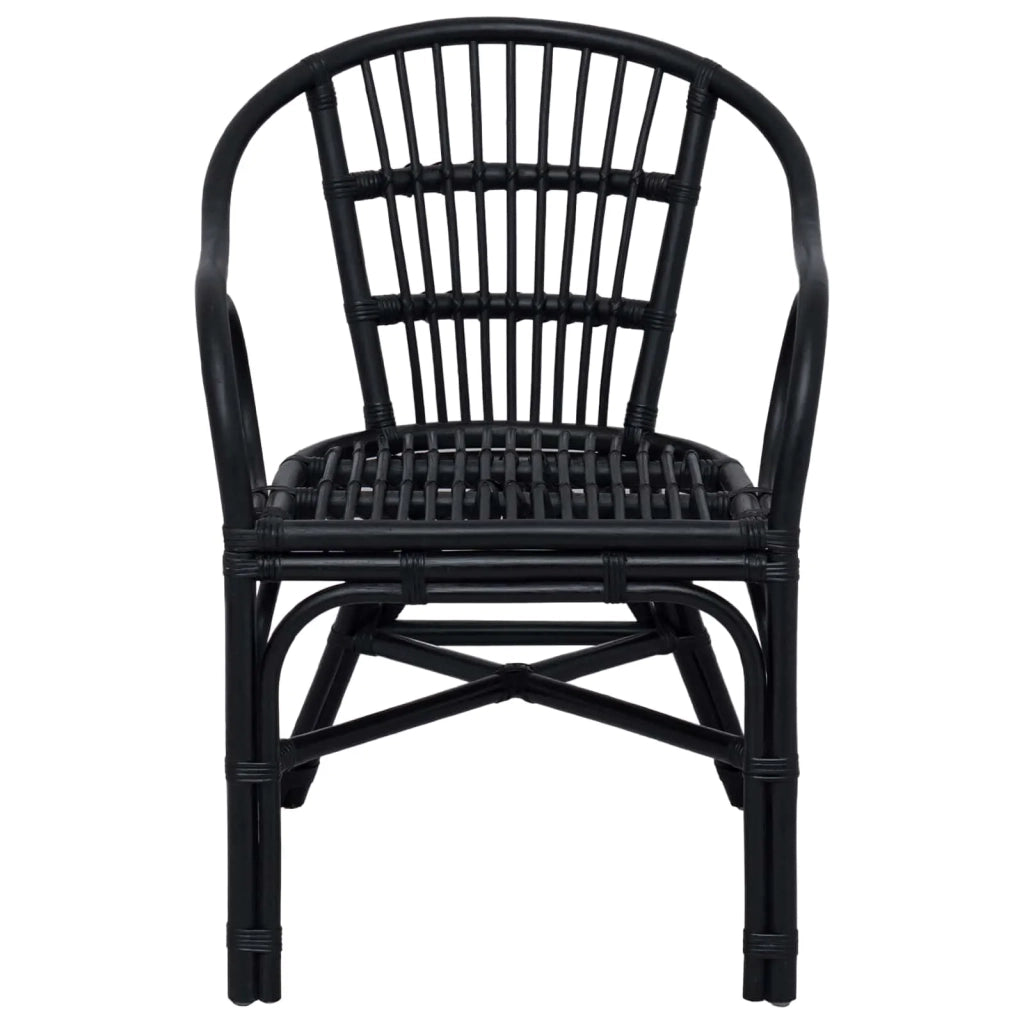 Sedia Impilabile Nero 58 x 60 x 81 cm Rattan