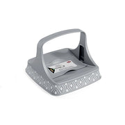 Portatovaglioli da Tavola Tosca Bianco e Grigio 22 x 22 x 16,5 cm Stefanplast