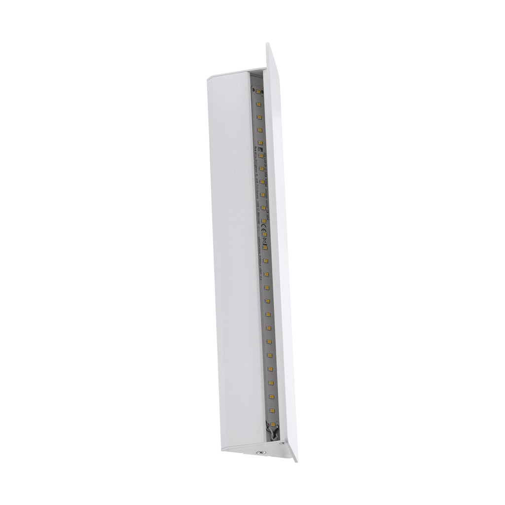 Applique Moderna Zubialde Alluminio Bianco Luce Led Integrato 12W
