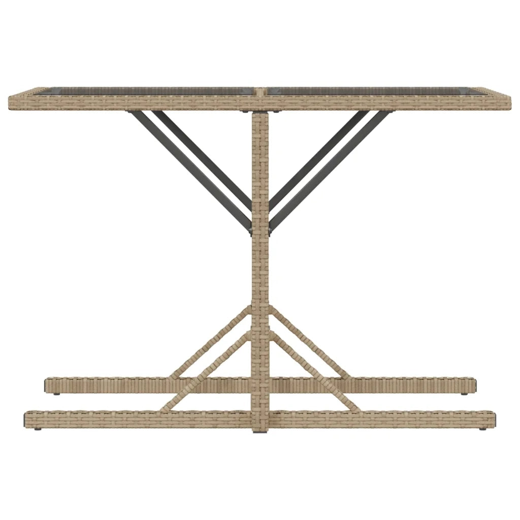 Set da BistrÃ² 3 pz con Cuscini Beige in Polyrattan
