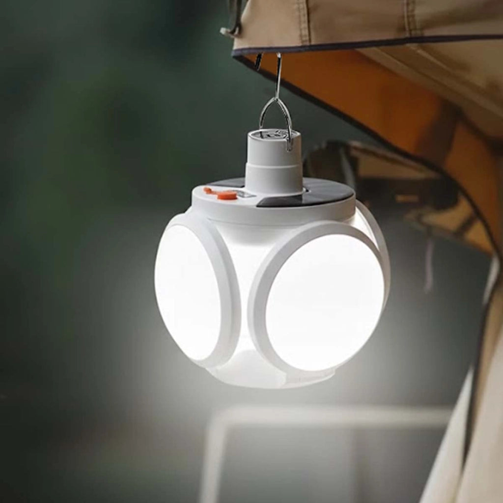 Lampada LED 3W Interno / Esterno Ricarica USB e Solare Bianco Avizar