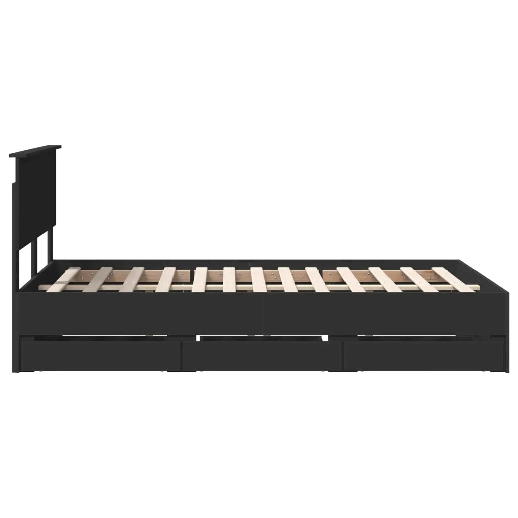 Struttura del letto Nero 120 x 190 cm Legno Ingegnerizzato 3410729