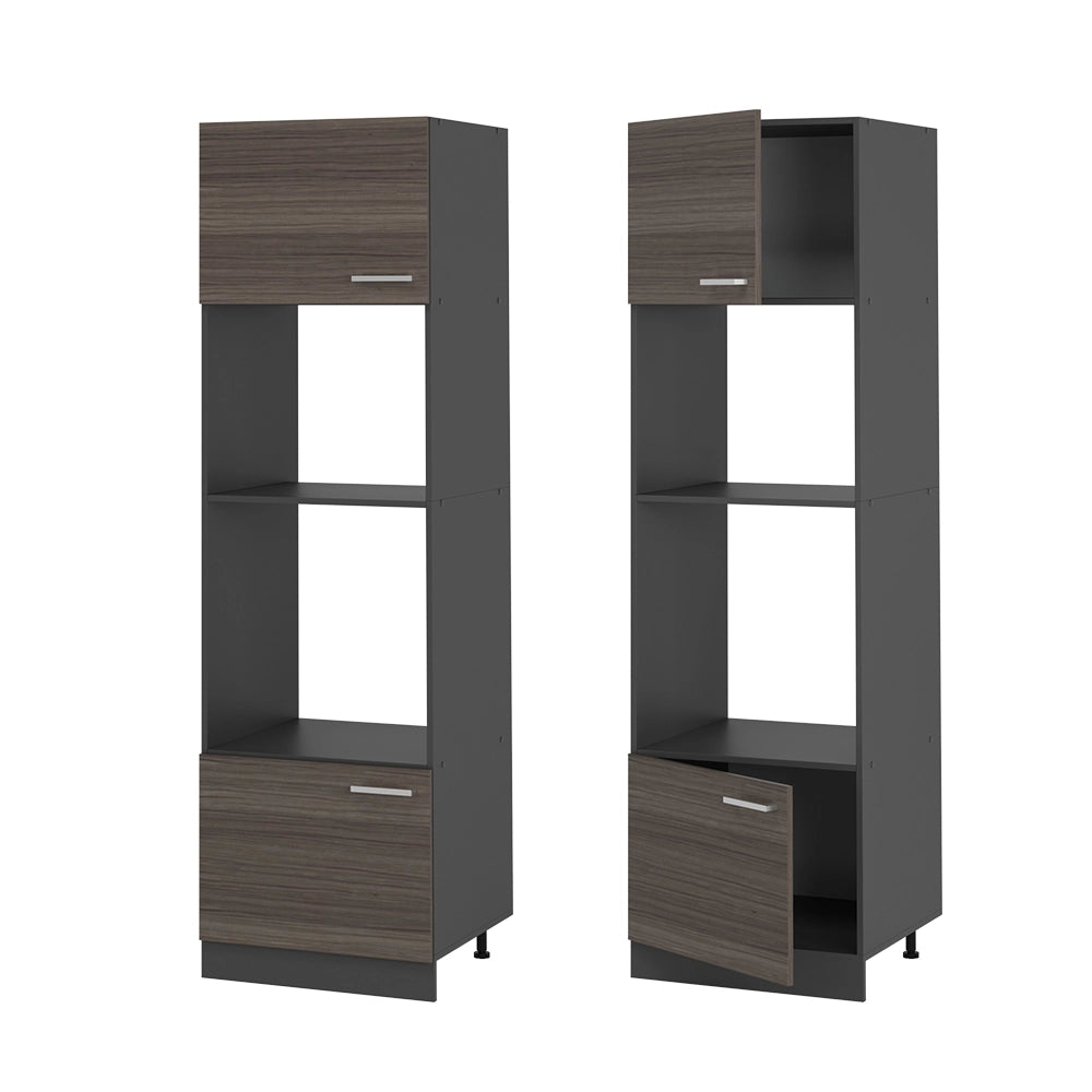Mobile cucina microonde R-Line Grigio nobile/Antracite 60 cm Vicco