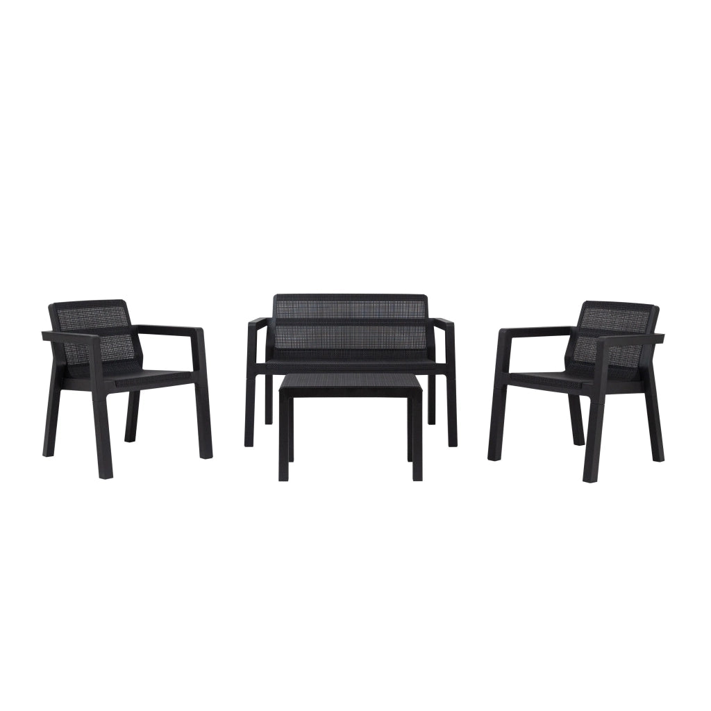 Toomax SET SALOTTO RIVIERA ANTRACITE SCURO CON DIVANO