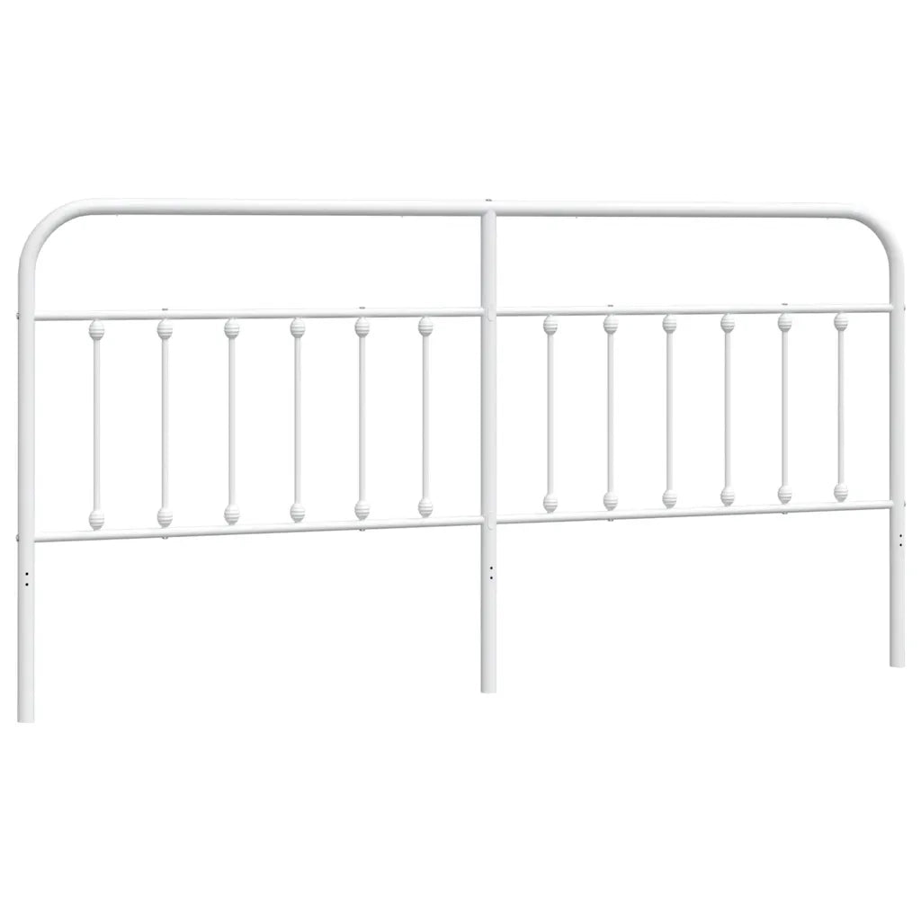 Testiera | Testata di Ricambio in Metallo Bianco 193 cm