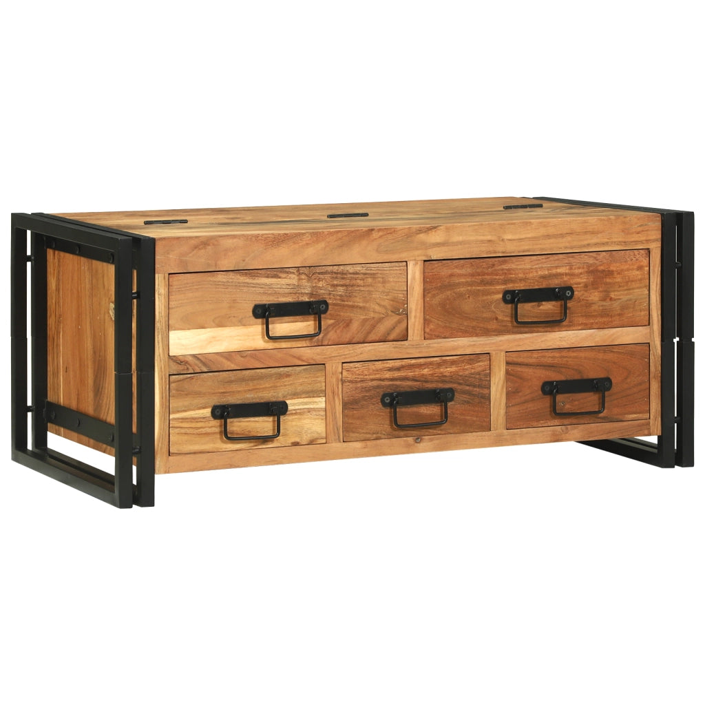 Tavolino da caffÃ¨ 90x50x38 cm in legno di acacia