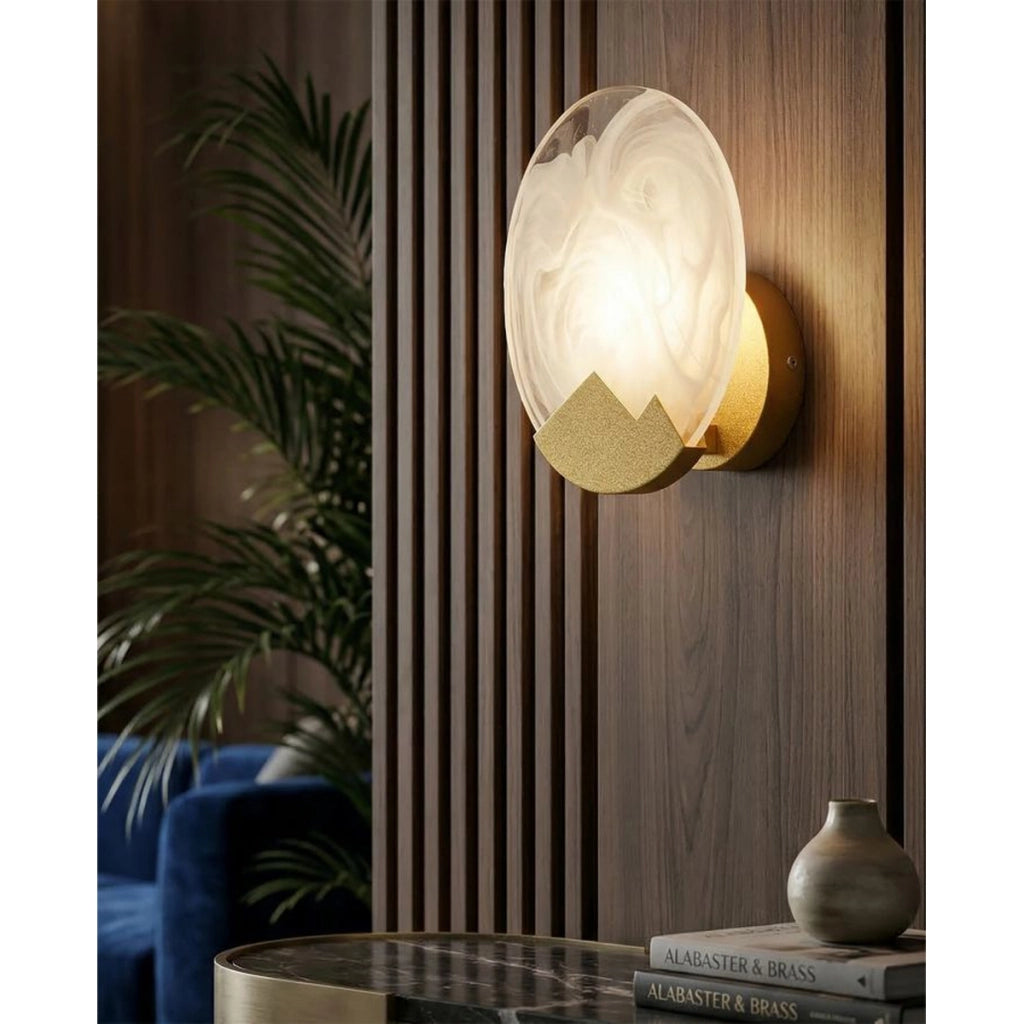 Lampada a Parete VKH71, Oro, Metallo, 20x20x10 cm