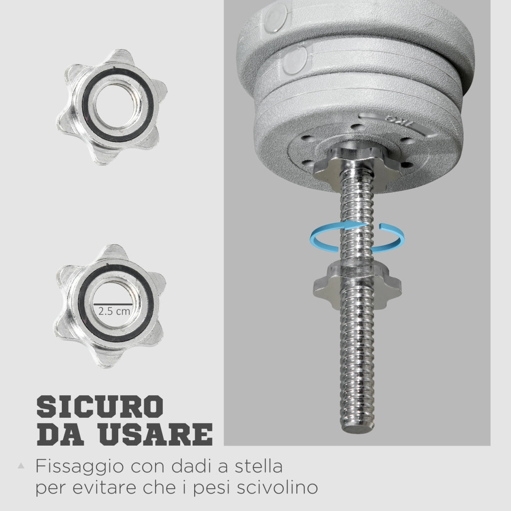 Easycomfort Bilanciere da Squat, Stacchi da Terra e Sollevamenti, per Pesi da Ø2.5 cm da 100kg mx, in Acciaio, Ø2.5x170 cm, Argento