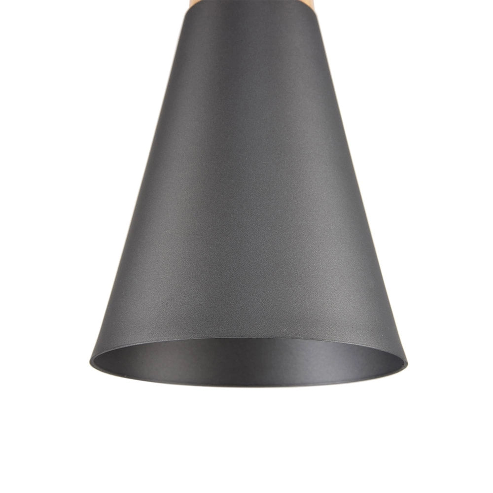 Sospensione Minimal Bicones In Metallo Nero E Oro 1 Luce