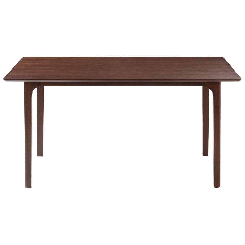 Tavolo da pranzo 160 x 90 cm Piano impiallacciato in frassino scuro Tavolo da cucina di design moderno