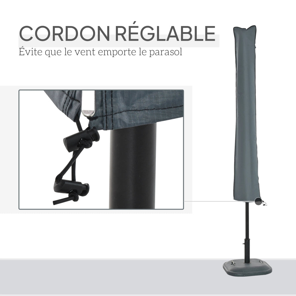 Copertura impermeabile per ombrellone da giardino ¨C zephmum ¨C grigio