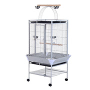 VOLIERA PER UCCELLI CON RUOTE E TRESPOLO 86 X 80 X H160 CM