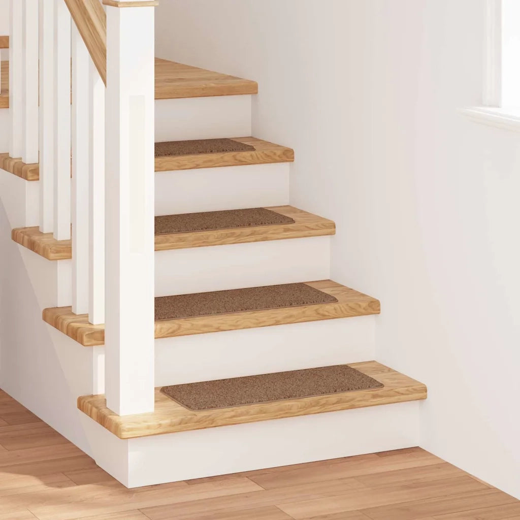 Tappetini Antiscivolo per Scale 15 pz | Gradini per Scale Giallo 60 x 25 cm PP