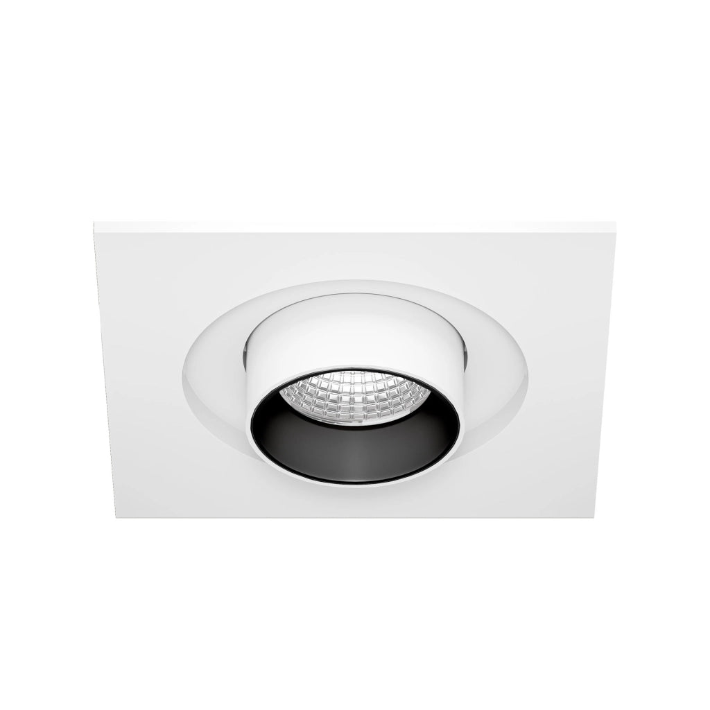 Faretto LED da incasso MINI OXO SQ 6W 42º con tecnologia CCT Switch 2700K/3200K/4000K, finitura Bianco Opaco - Beneito & Faure
