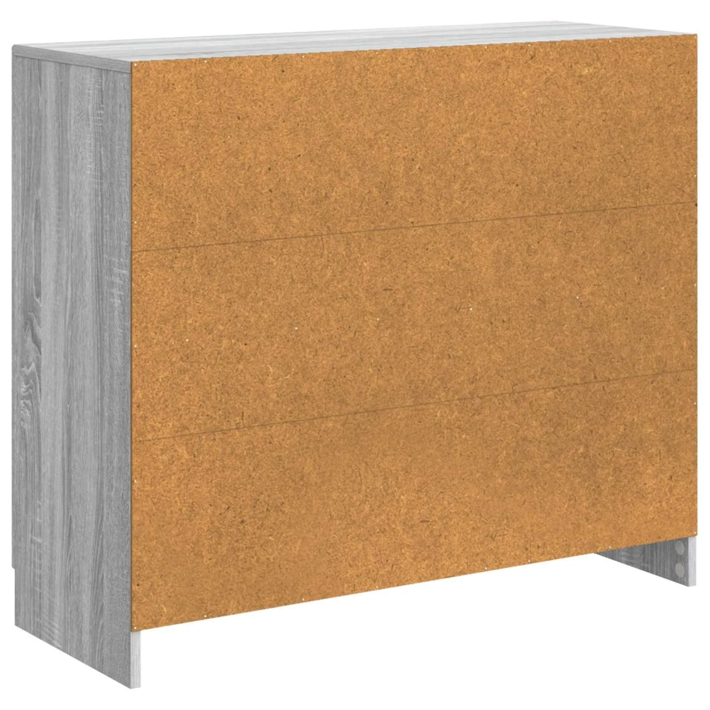Credenza Grigio Sonoma 89 x 34,5 x 77 cm Legno ingegnerizzato