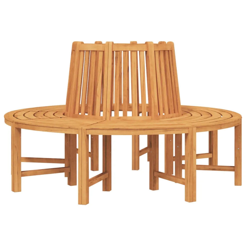 vidaXL Panche per Albero Semi Circolari 2pz Ø160cm Legno Massello Teak