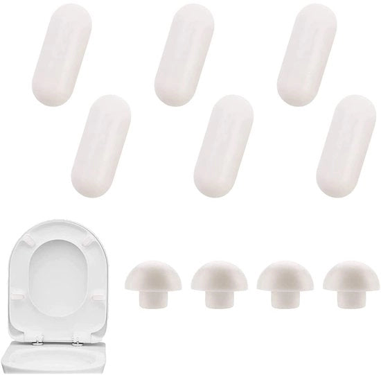 Set di tamponamenti per il water - demper, steunplug, tamponamenti per il water, tamponamento per il water, sostegno per il water