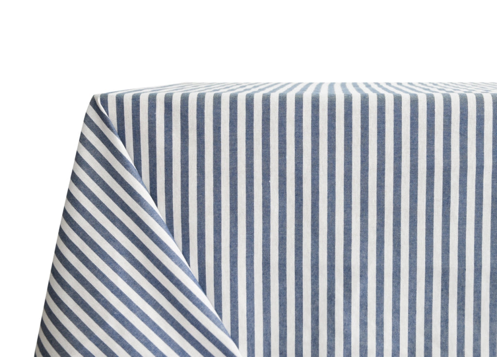Tovaglia Per Salotto Cucina In Miros Misto Cotone Made In Italy Bastoncino RP - 140x240 - Blu