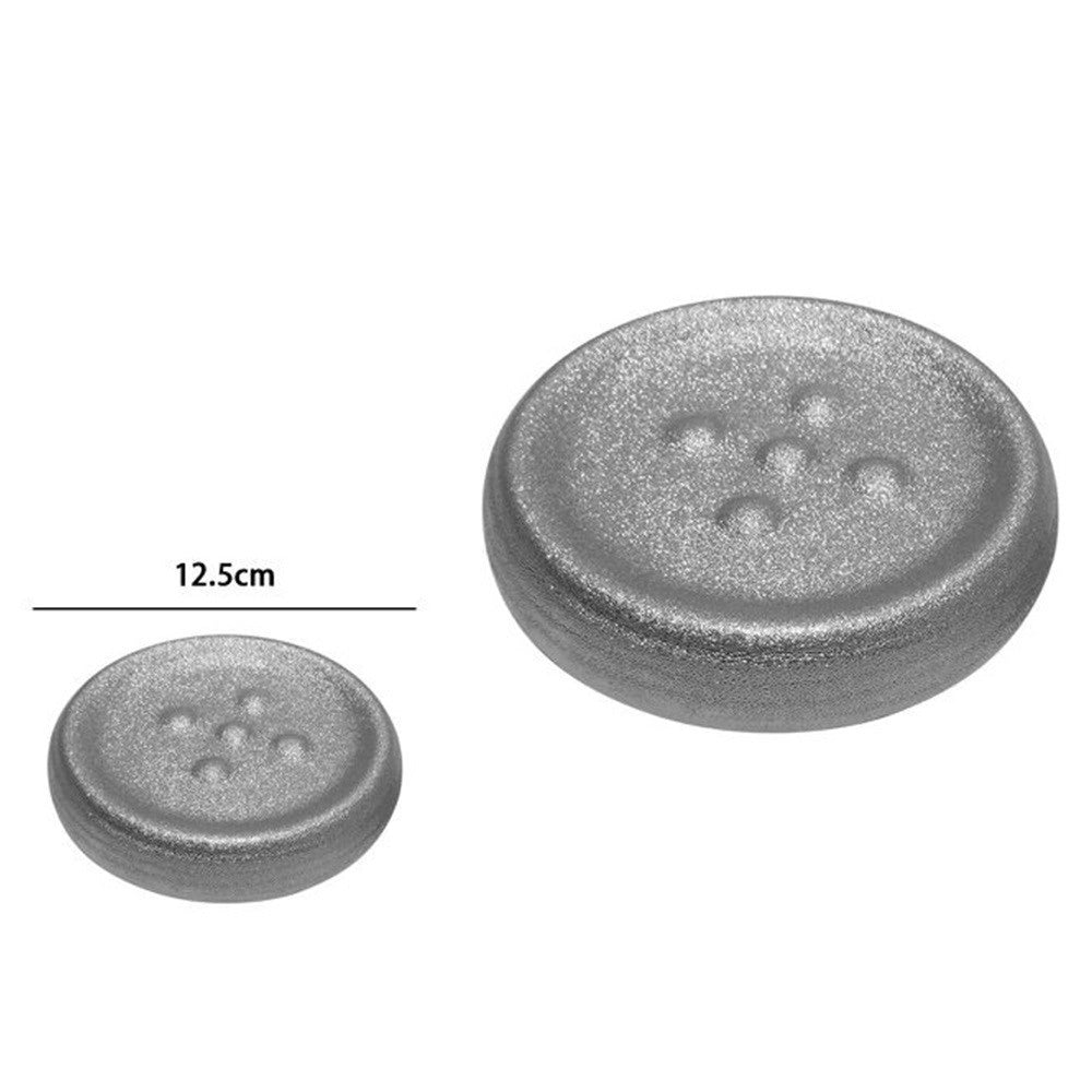 Trade Shop - Piattino Porta Sapone Saponetta Argento Rigato Accessorio Arredo Per Bagno 59940 -