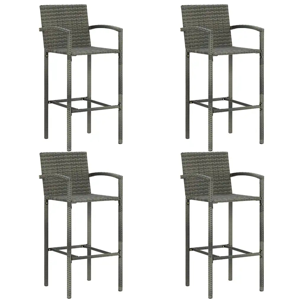 Set Bar da Giardino 5 pz Grigio 3067970
