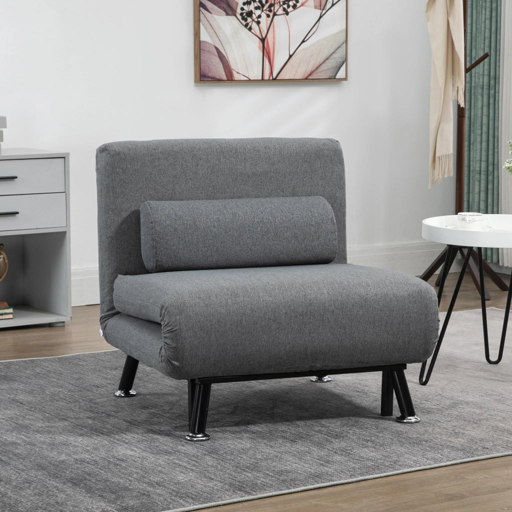 Poltrona Letto Klappbar ¨C Zephmum ¨C Grigio Scuro 75x70x75 cm