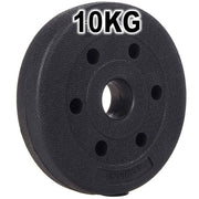 Trade Shop - Coppia Dischi Dummbell Pesi Disco Per Bilanciere Manubri Da 10 Kg Bodybuilding -