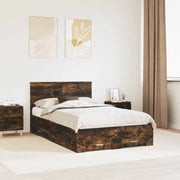 Struttura del letto Rovere fumé 120 x 190 cm Legno multistrato