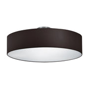 Plafoniera Trio Hotel moderna nera/argento 50cm E27